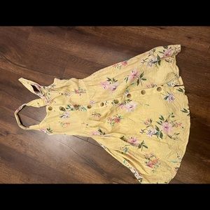 Cute Yellow Floral Sundress